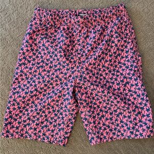 Boys Lands End swim trunks size L